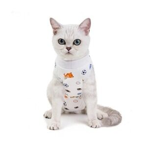 Cat Recovery Suit Cotton Dog Care Pajamas Pet Surgery Post Operative Size Large